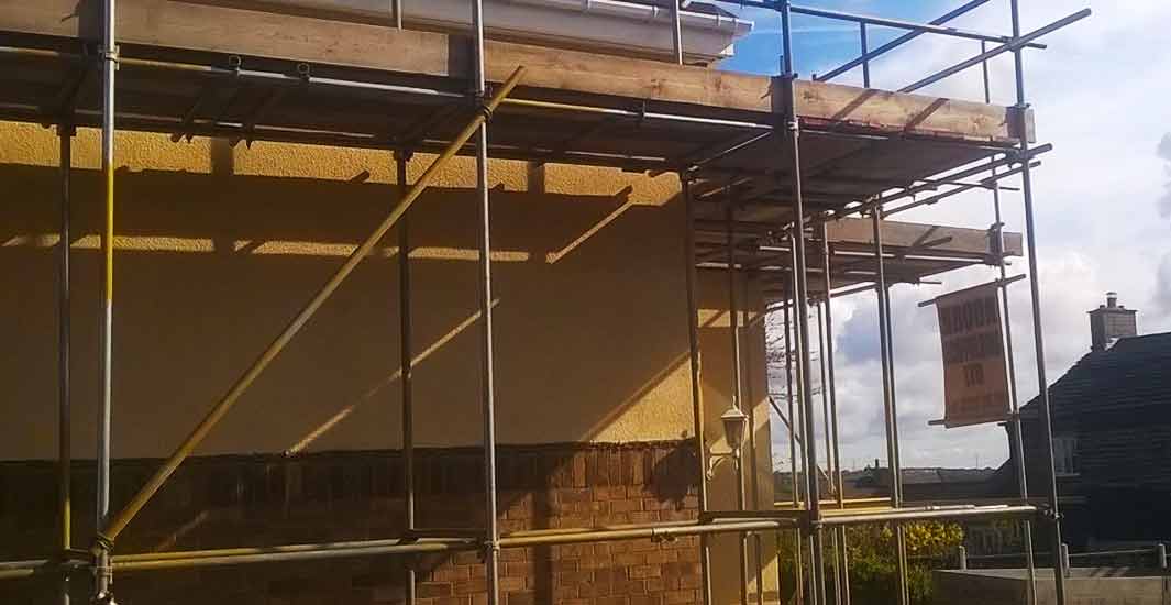 close up photo of brook scaffoldings sheffield scaffold erectors