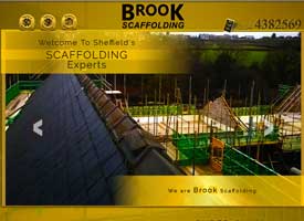 brook scaffoldings scaffolding web site screen dump