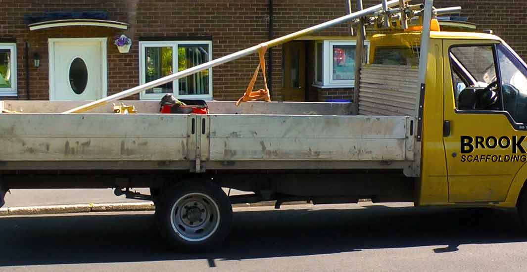 a sheffield brook scaffolding contractor ready for erecting scaffold on behalf of another company