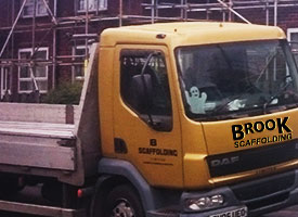 the new brrok scaffolding truck in gold and aluminium